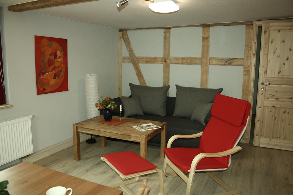 플라우에 Cafe Landart Im Thueringer Finistere 아파트 객실 사진